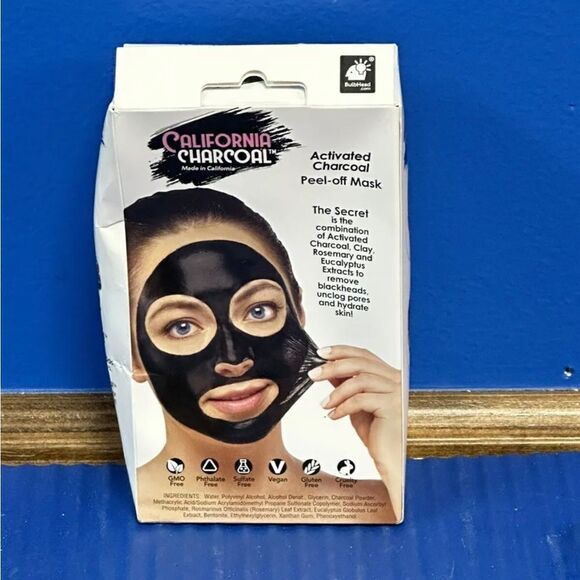 California Charcoal Activated Charcoal Peel-off Black Face Mask Deep Clean Pores - Picture 2 of 2